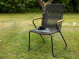 Bois zahradní židle tmavě šedá
