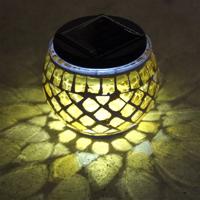 EDCO Solární lampa Mozaika, žlutá