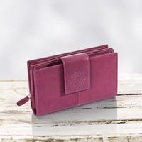 HJP Dámská peněženka kožená Dahlia, fialová