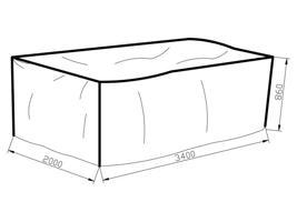Ochranná plachta na stolovou soupravu (200x340x86 cm)