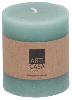Sloupová svíčka Arti Casa, zelená, 7 x 8 cm