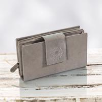 Dámská peněženka kožená dahlia, šedá