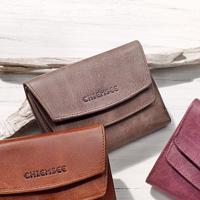 Dámská peněženka kožená square, šedobéžová