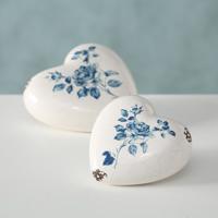 Dekorace srdce marie, sada 2 ks