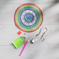 Diamantové tvoření větrohra mandala