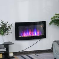 Elektrický krb na zeď, 65 x 52 x 11 cm
