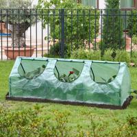 Fóliovník se 3 okny, zelený, 180 x 60 x 60 cm