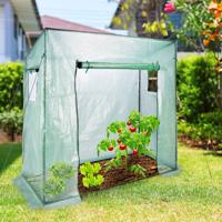 Haushalt international Fóliovník s rolovacími dveřmi, zelený, 200 x 77 x 169/148 cm