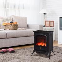 HOMCOM Elektrická krbová kamna s LED plameny