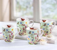 Hrnky květinové kouzlo, 4 ks