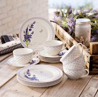 Kávový servis levandule, 18 dílů