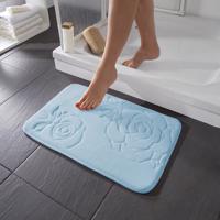 Koupelnová předložka růže, modrá