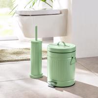 Koupelnová sada Retro - odpadkový koš a WC štětka