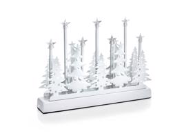 Led dekorace vánoční les