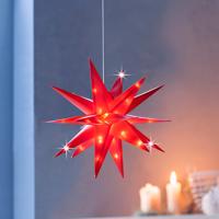 Led hvězda xmas, červená