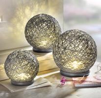 Led náladové světlo sfera, sada 3 ks
