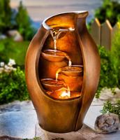 Led zahradní fontána cascato