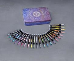 Metalické popisovače s vlastním obrysem, 24 ks