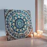 Modrá mandala obraz