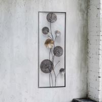 Nástěnná dekorace bellino, šedozlatá