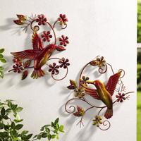 Nástěnná dekorace kolibřík, sada 2 ks