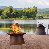 Ohniště rust, přírodní rez