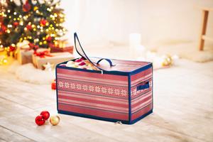 Organizér na vánoční ozdoby, na 112 ks, barevný