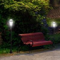 Outsunny Solární zahradní lucerna, 2 ks