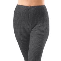 Pletené kamaše, barva černá melanž, vel.46/56