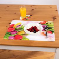 Prostírání tulipán, 4 kusy + 4 podtácky zdarma