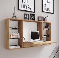 Psací stůl VCM "Masola Mini" Bílý/betonový vzhled