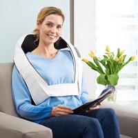 Shiatsu masážní přístroj, bílý