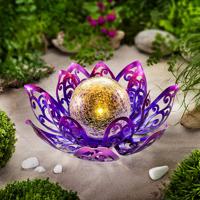 Solární světlo lotos, fialová