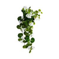 Umělá pelargonie převislá, bílá