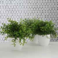 Umělá rostlina v květináči, sada 3 ks