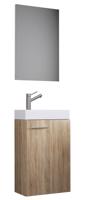 VCM Koupelnový set Slito se zrcadlem, sonoma dub