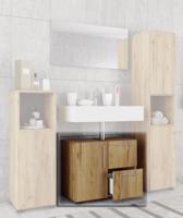 VCM Skříňka pod umyvadlo "Flandu" Dub med