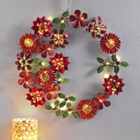 Weltbild LED dekorativní věnec Zimní květy