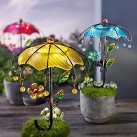 Weltbild Solární zahradní zápich Deštník, sada 3 ks