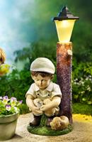 Zahradní dekorace tim s led lucernou