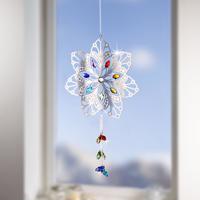 Závěsná kovová dekorace florale